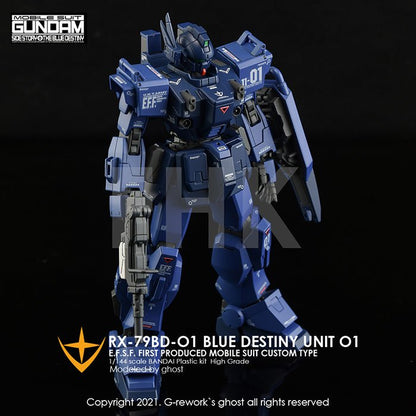 G - Rework [HG] RX - 79 BD - 01 [BLUE DESTINY] - Gundam Extra - Your BEST Gunpla Supplier