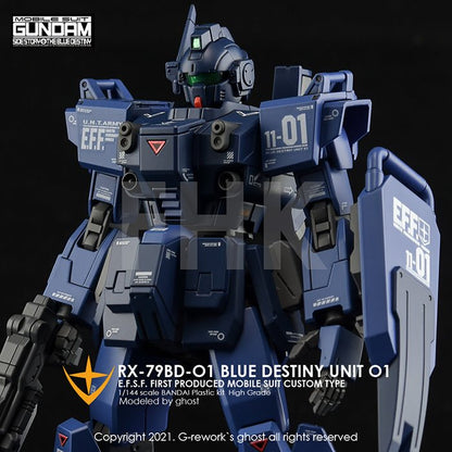 G - Rework [HG] RX - 79 BD - 01 [BLUE DESTINY] - Gundam Extra - Your BEST Gunpla Supplier