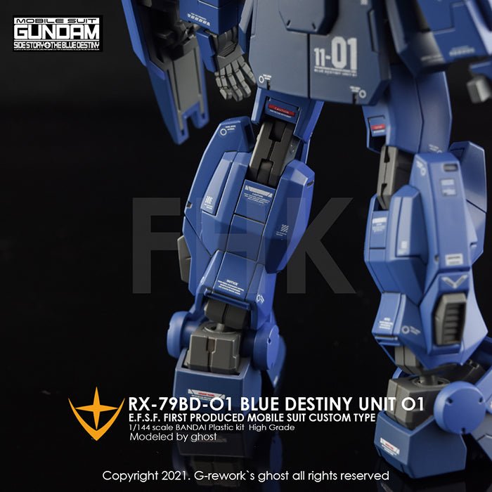 G - Rework [HG] RX - 79 BD - 01 [BLUE DESTINY] - Gundam Extra - Your BEST Gunpla Supplier