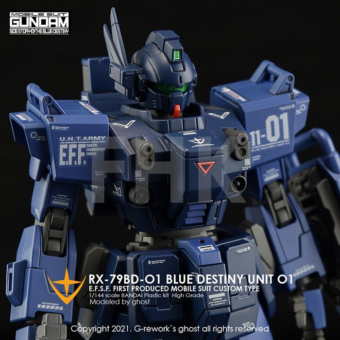 G - Rework [HG] RX - 79 BD - 01 [BLUE DESTINY] - Gundam Extra - Your BEST Gunpla Supplier