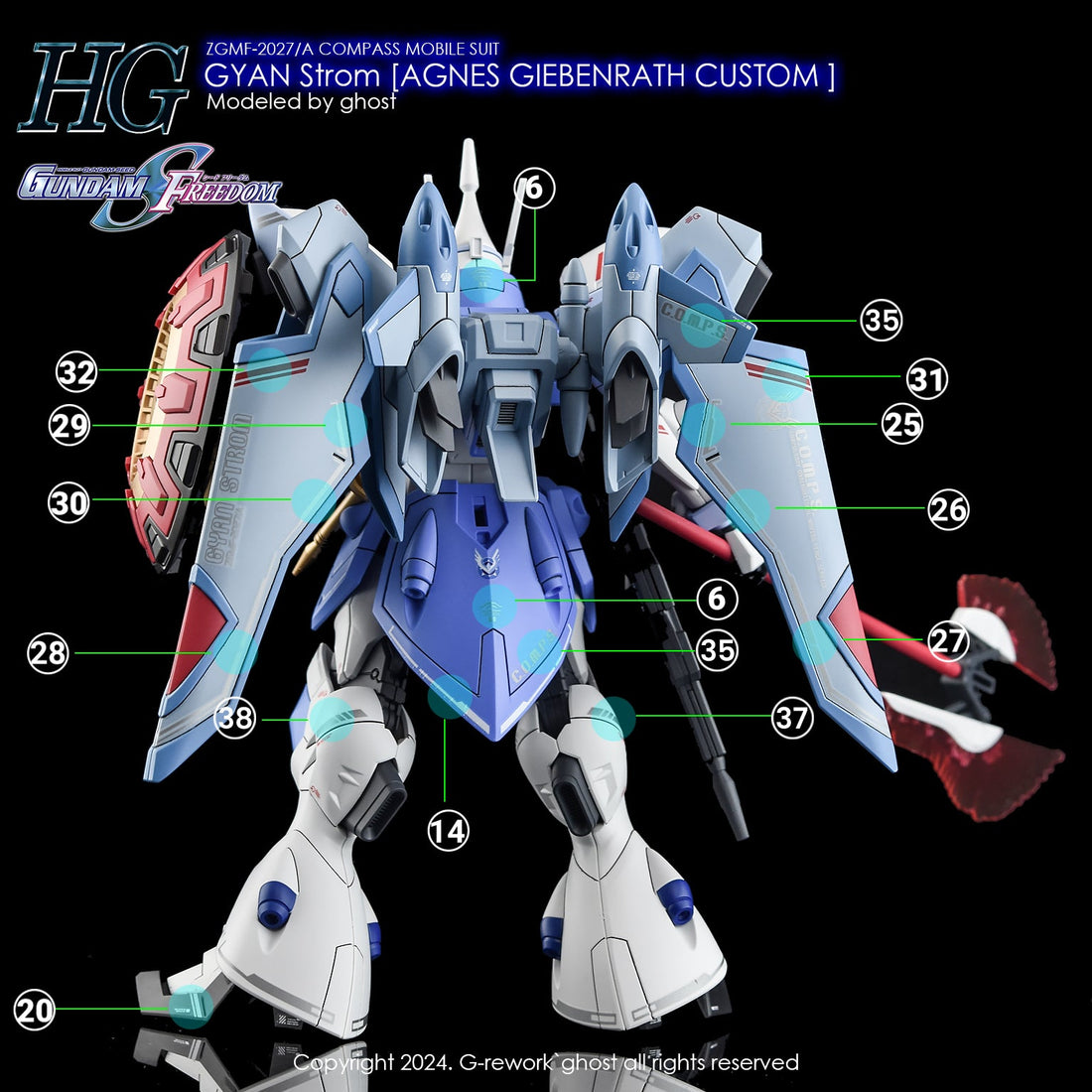 G - Rework [HG] [SEED] GYAN STROM - Gundam Extra - Your BEST Gunpla Supplier