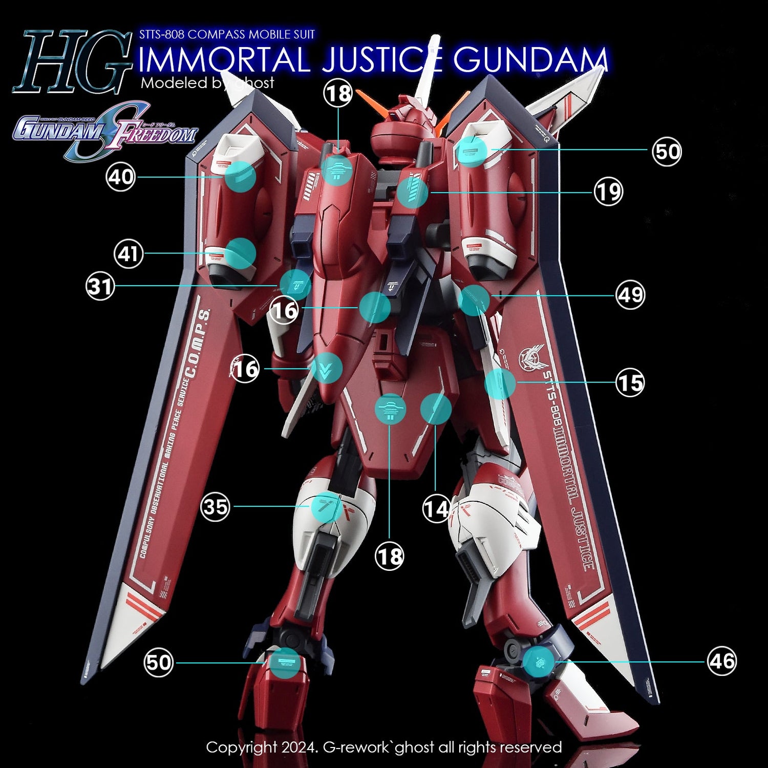 G - Rework [HG] [SEED] IMMORTAL JUSTICE GUNDAM - Gundam Extra - Your BEST Gunpla Supplier