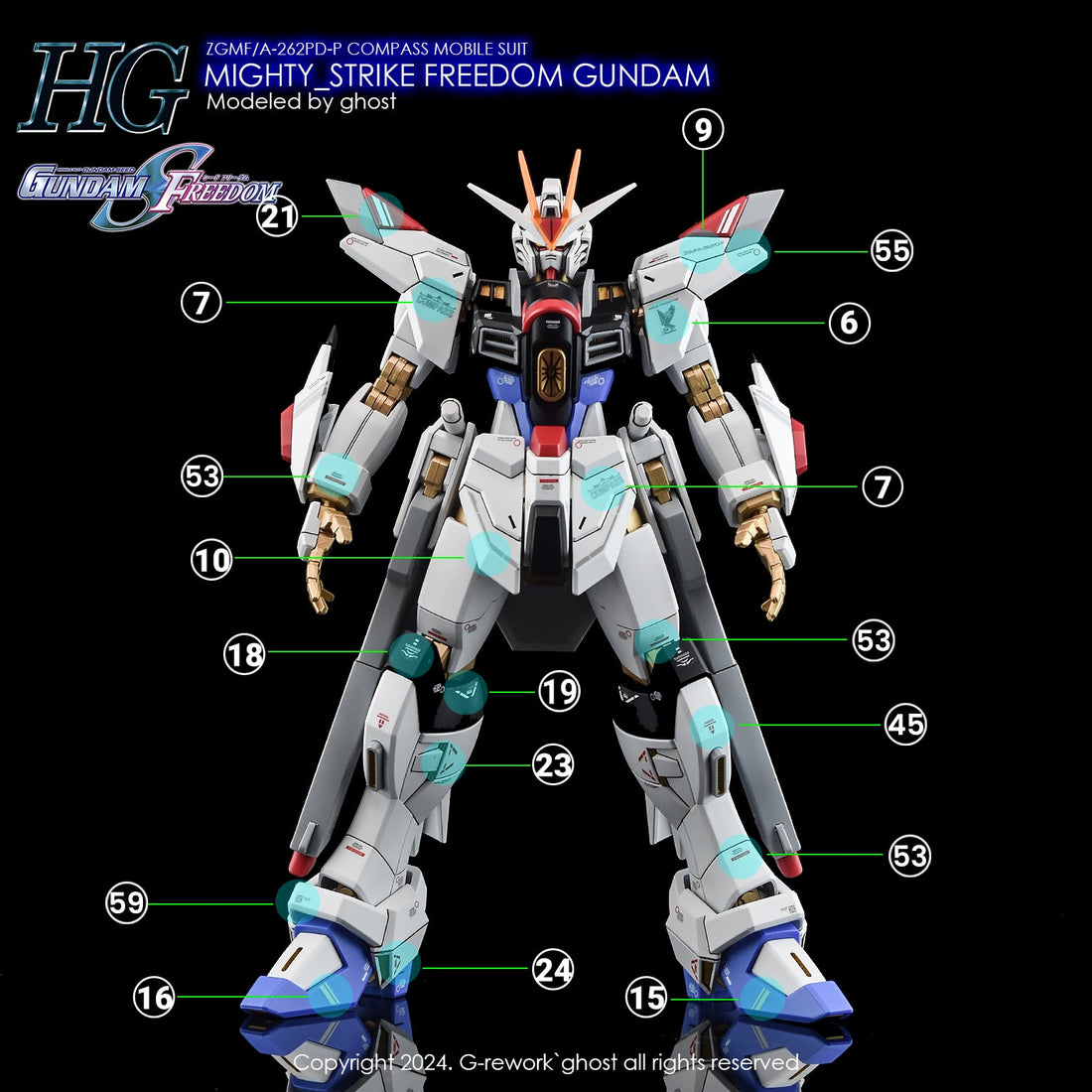 G - Rework [HG] [SEED] MIGHTY STRIKE FREEDOM - Gundam Extra - Your BEST Gunpla Supplier