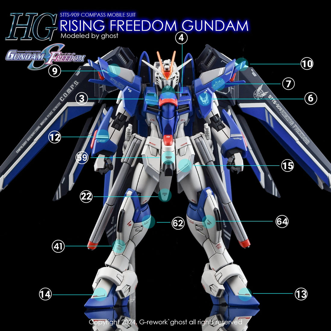 G - Rework [HG] [SEED] RISING FREEDOM GUNDAM - Gundam Extra - Your BEST Gunpla Supplier