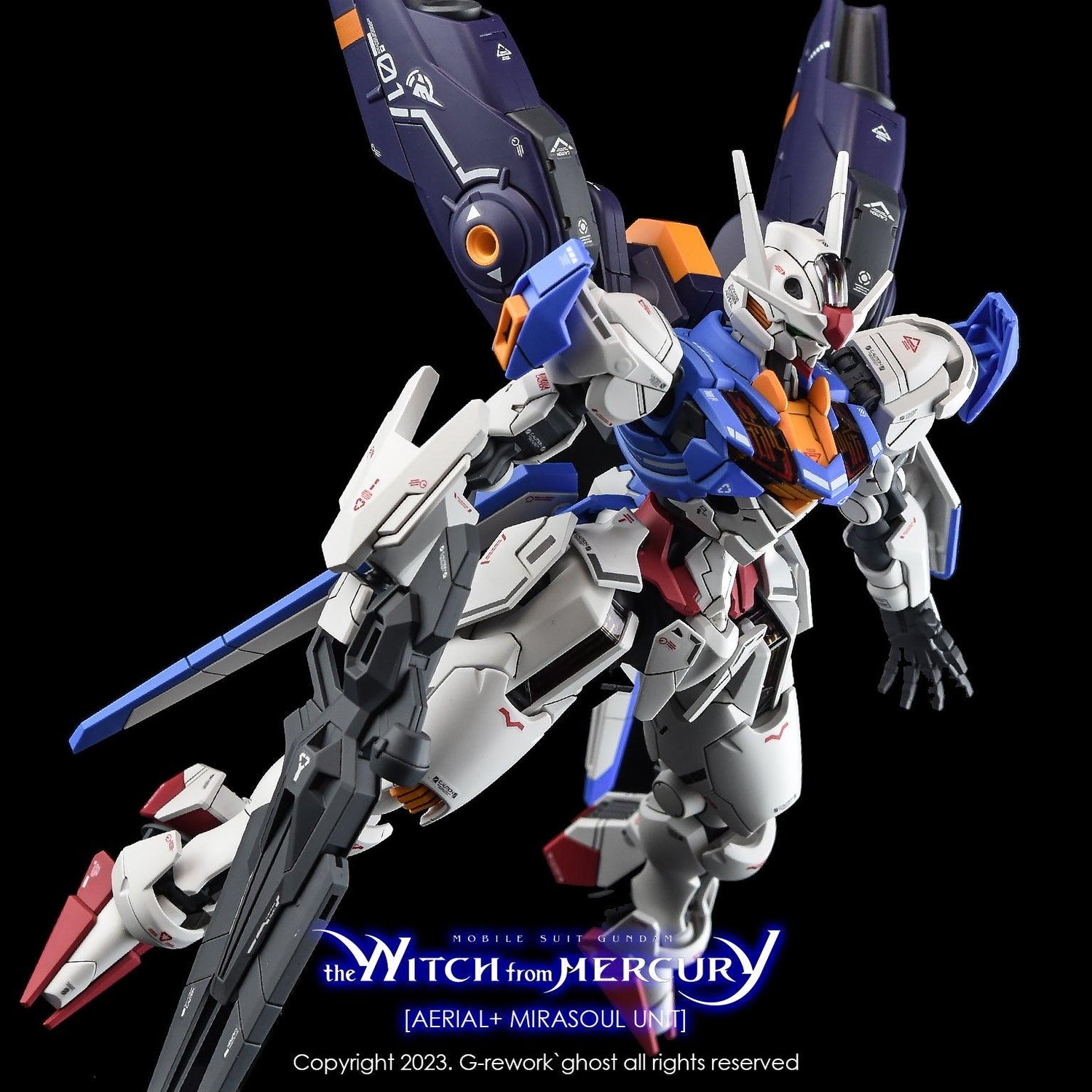 G - Rework [HG] [witch from mercury] AERIAL+ MIRASOUL UNIT - Gundam Extra - Your BEST Gunpla Supplier