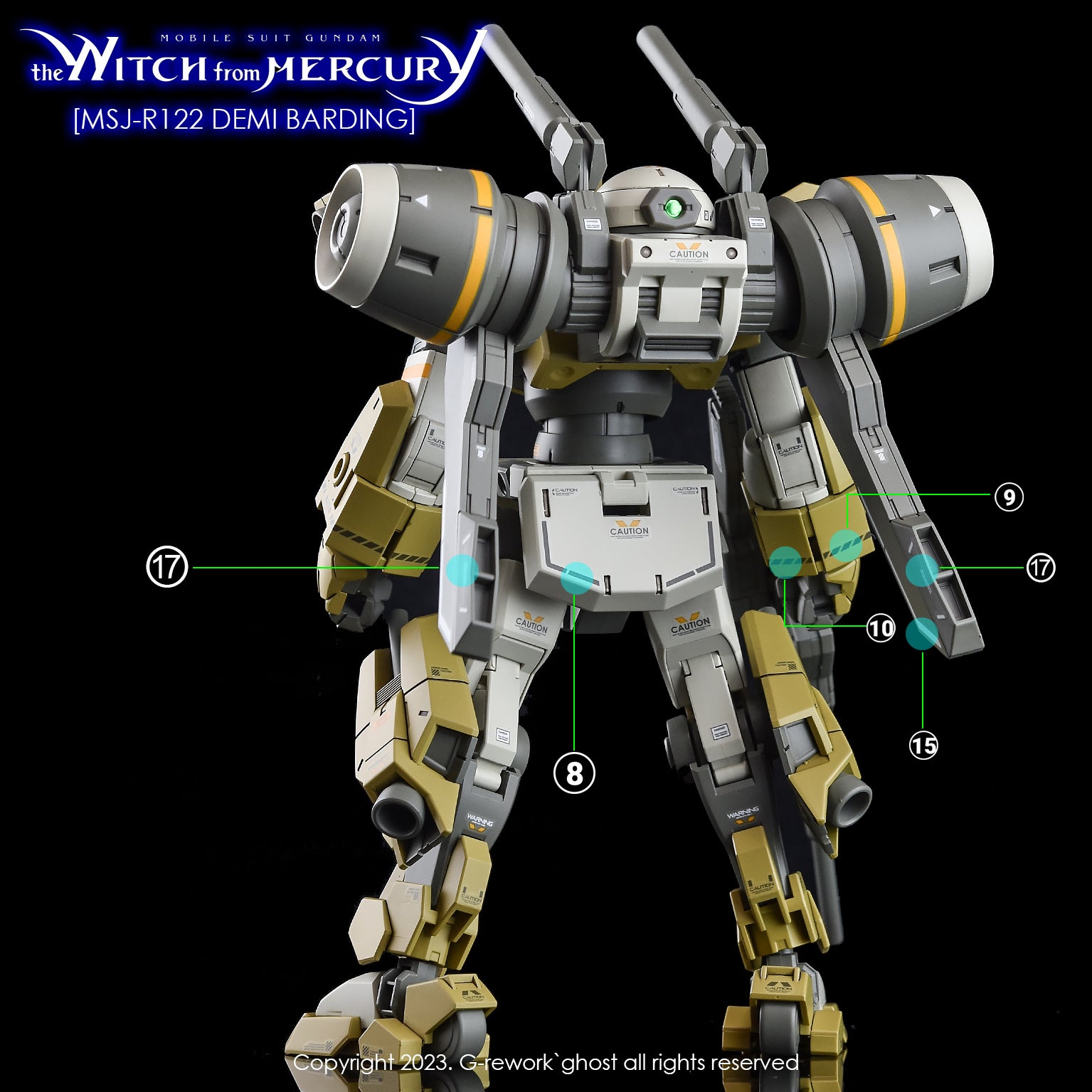 G - Rework [HG] [witch from mercury] Demi Barding (DEMI SERIES) - Gundam Extra - Your BEST Gunpla Supplier