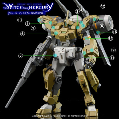 G - Rework [HG] [witch from mercury] Demi Barding (DEMI SERIES) - Gundam Extra - Your BEST Gunpla Supplier