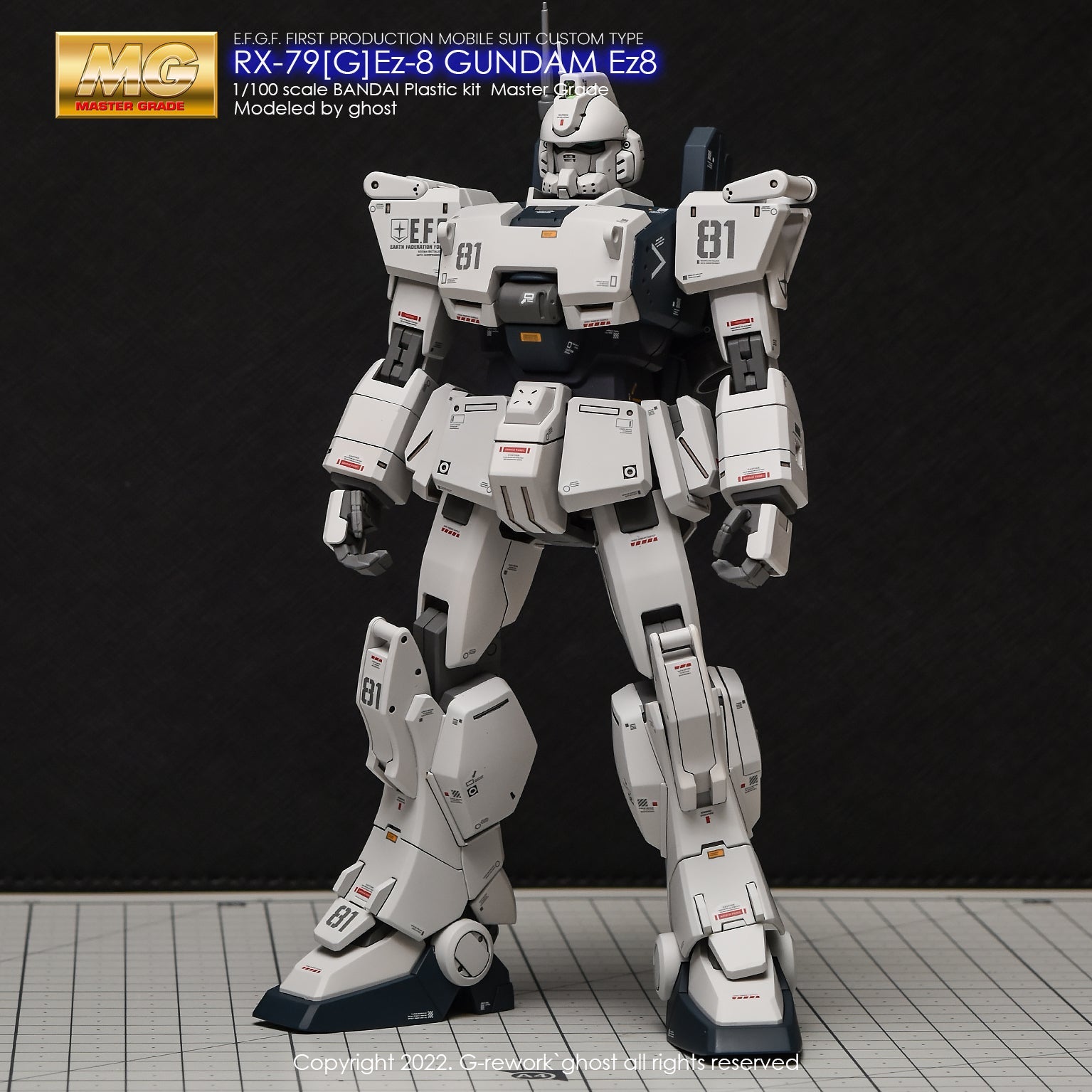 MG RX-79[G] ガンダムEz8 塗装済完成品 Bandai Master Grade (MG) 1/100 RX-79(G) Ez-8 Gundam Ez8