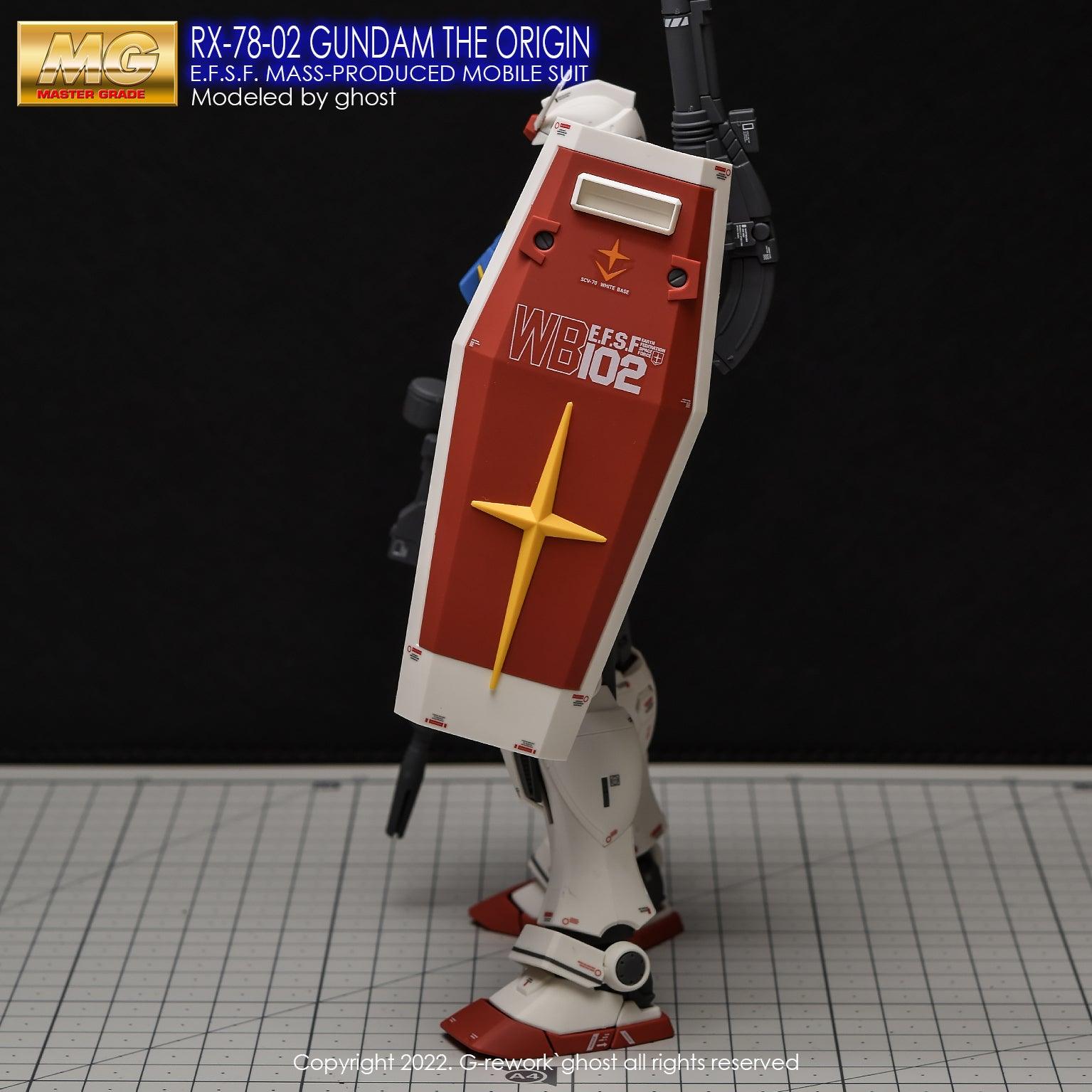 G - Rework [MG] THE ORIGIN GUNDAM (decal v2.0) - Gundam Extra - Your BEST Gunpla Supplier