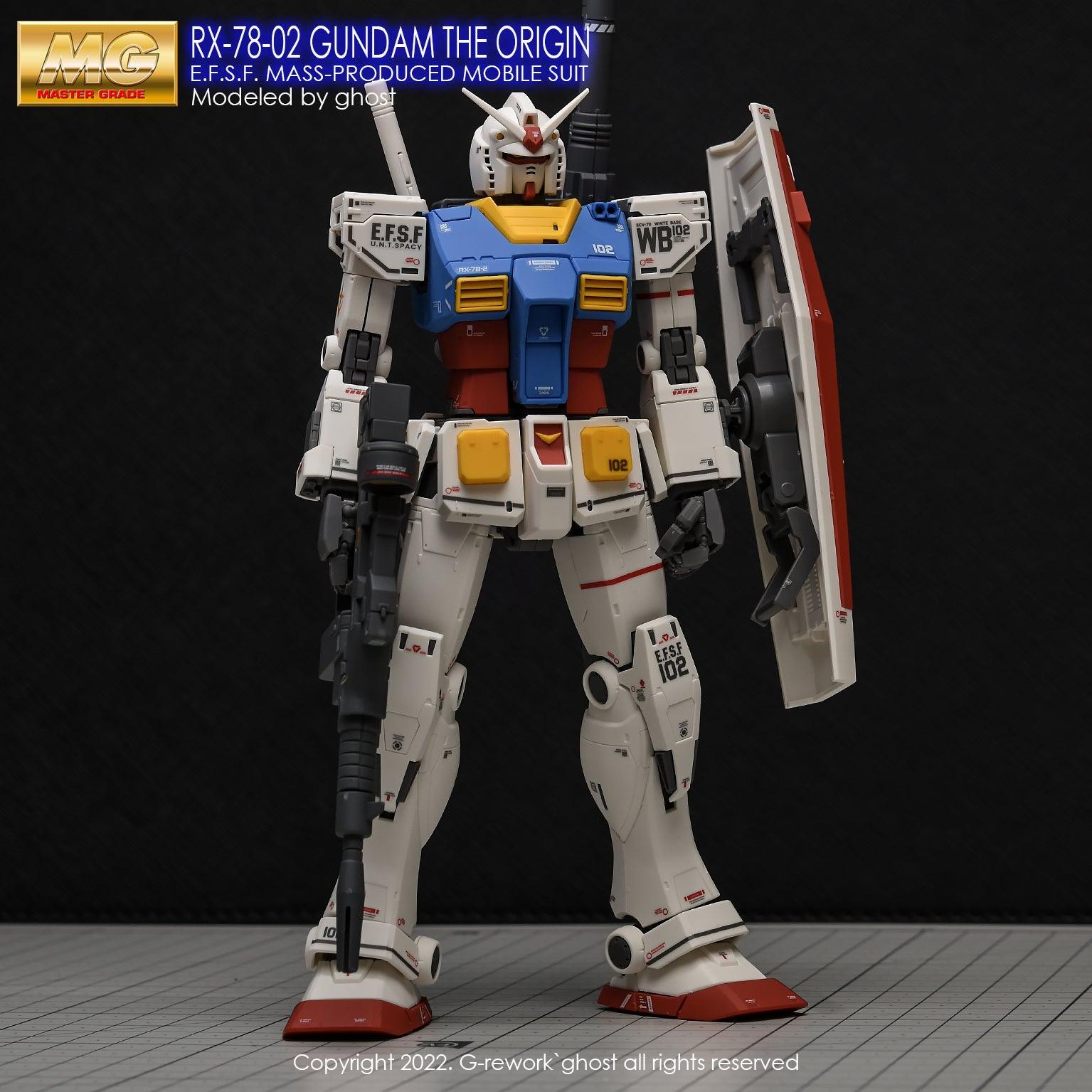 G - Rework [MG] THE ORIGIN GUNDAM (decal v2.0) - Gundam Extra - Your BEST Gunpla Supplier