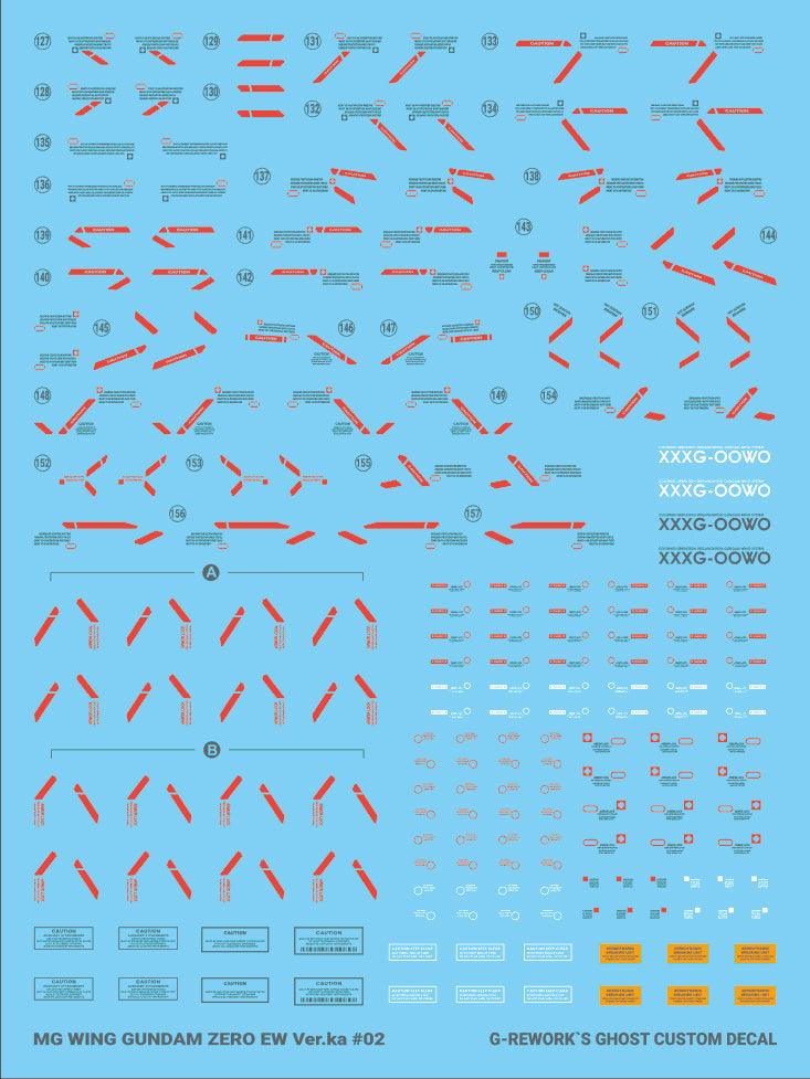 G - Rework [MG] WING ZERO EW Ver.ka (decal v2.0) - Gundam Extra - Your BEST Gunpla Supplier