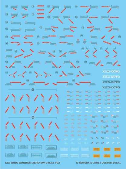 G - Rework [MG] WING ZERO EW Ver.ka (decal v2.0) - Gundam Extra - Your BEST Gunpla Supplier