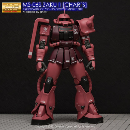 G - Rework [MG] ZAKU2 2.0 CHAR(decal v2.0) - Gundam Extra - Your BEST Gunpla Supplier