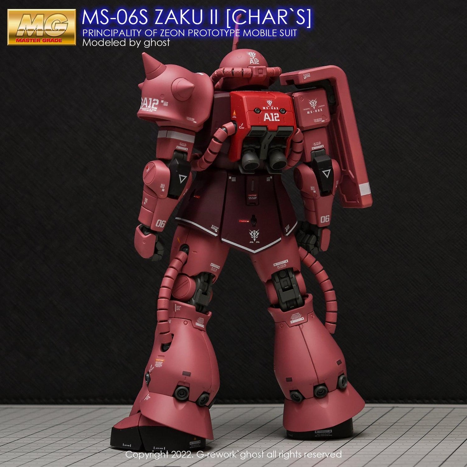 G - Rework [MG] ZAKU2 2.0 CHAR(decal v2.0) - Gundam Extra - Your BEST Gunpla Supplier