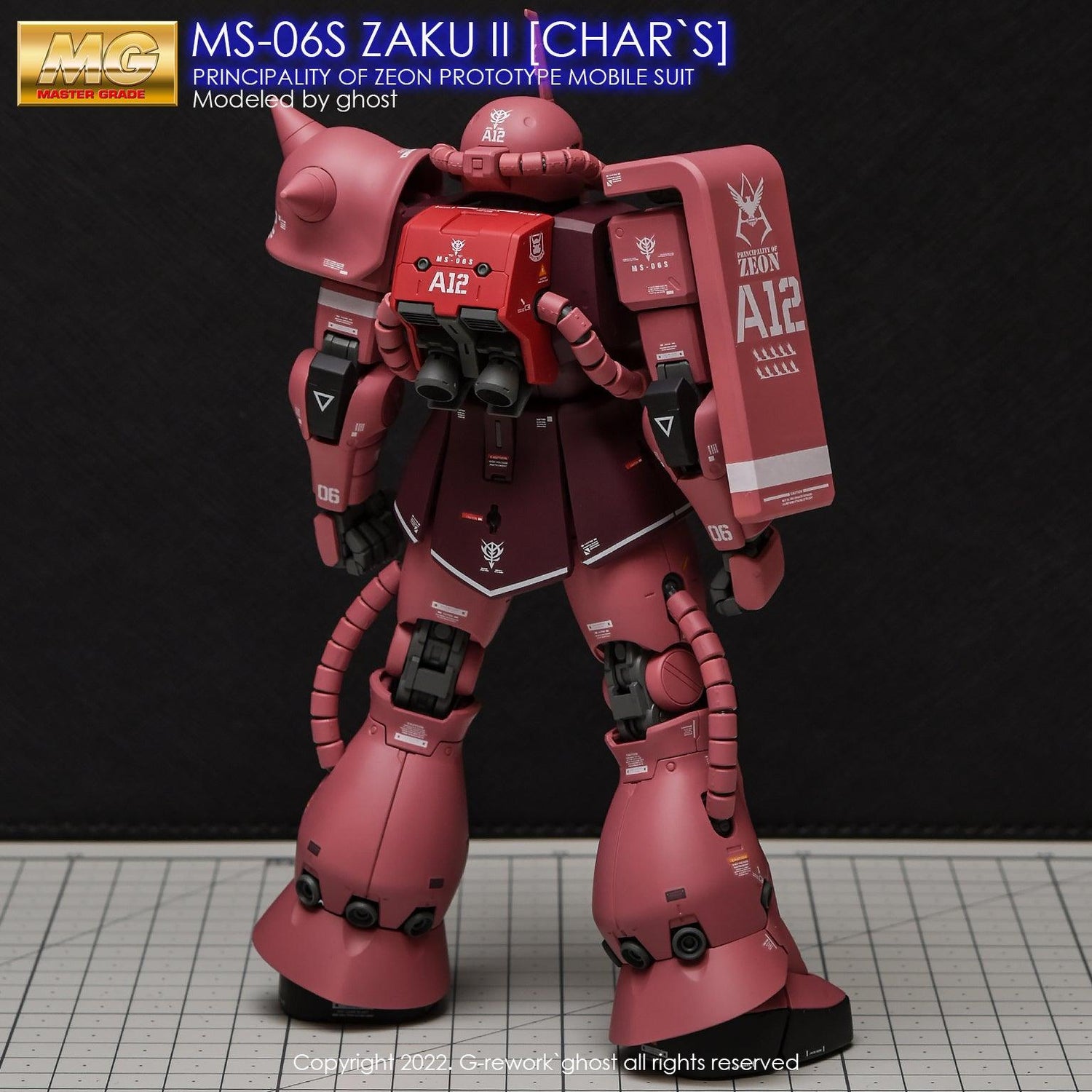 G - Rework [MG] ZAKU2 2.0 CHAR(decal v2.0) - Gundam Extra - Your BEST Gunpla Supplier