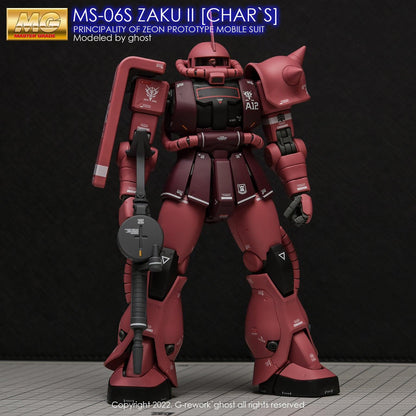 G - Rework [MG] ZAKU2 2.0 CHAR(decal v2.0) - Gundam Extra - Your BEST Gunpla Supplier