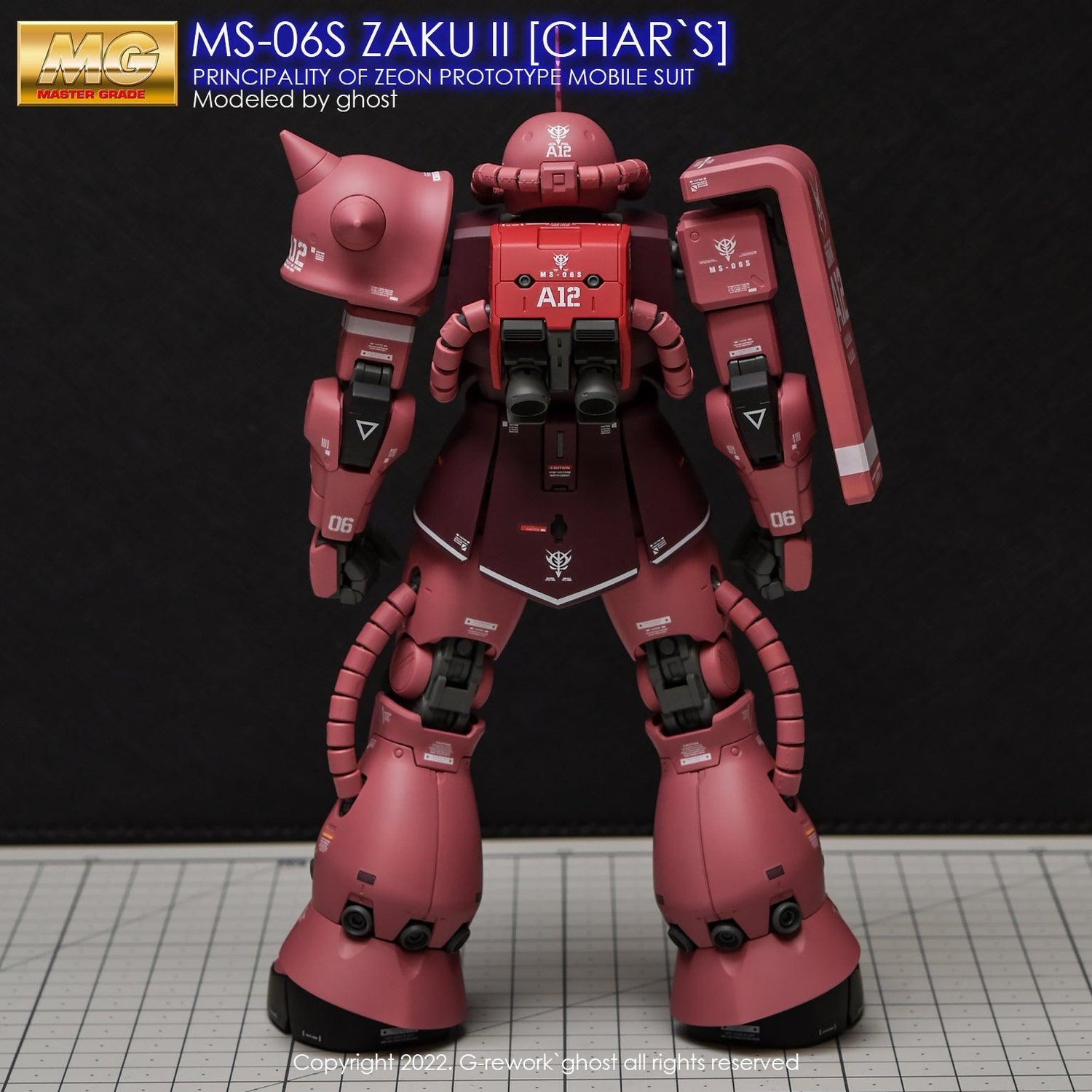 G - Rework [MG] ZAKU2 2.0 CHAR(decal v2.0) - Gundam Extra - Your BEST Gunpla Supplier