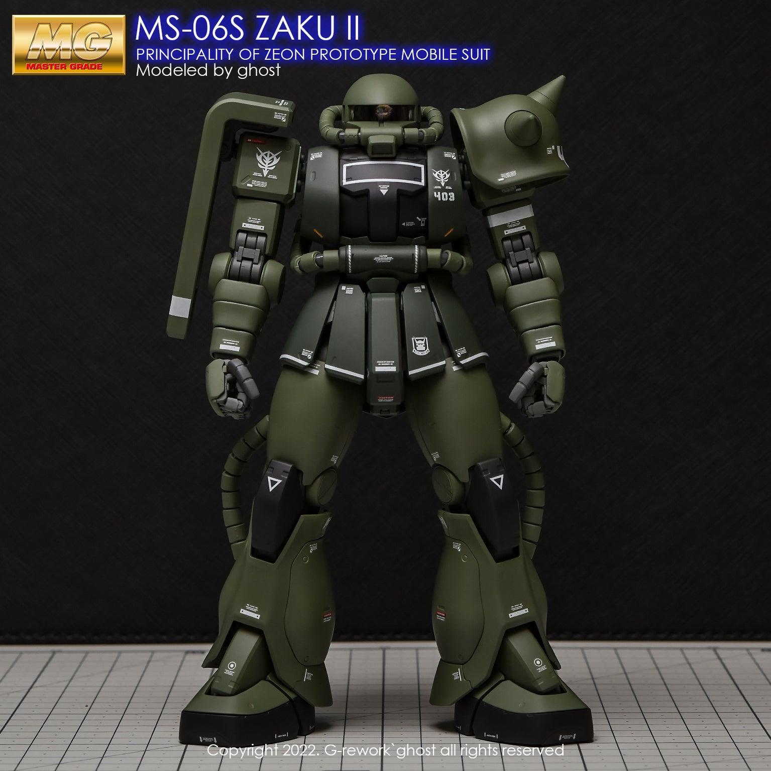 G-Rework [MG] ZAKU2 2.0 (decal v2.0) – Gundam Extra-Your BEST Gunpla ...