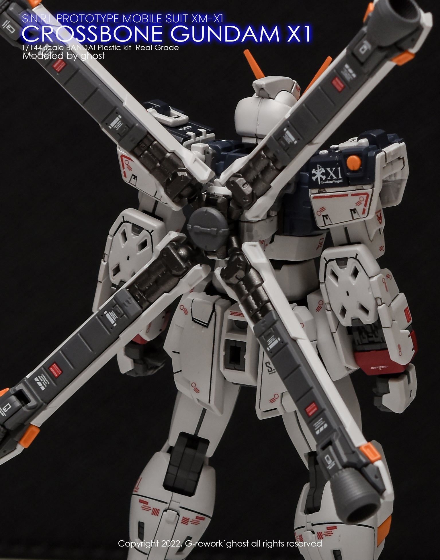 G-Rework [RG] CROSSBONE GUNDAM X1 – Gundam Extra-Your BEST Gunpla