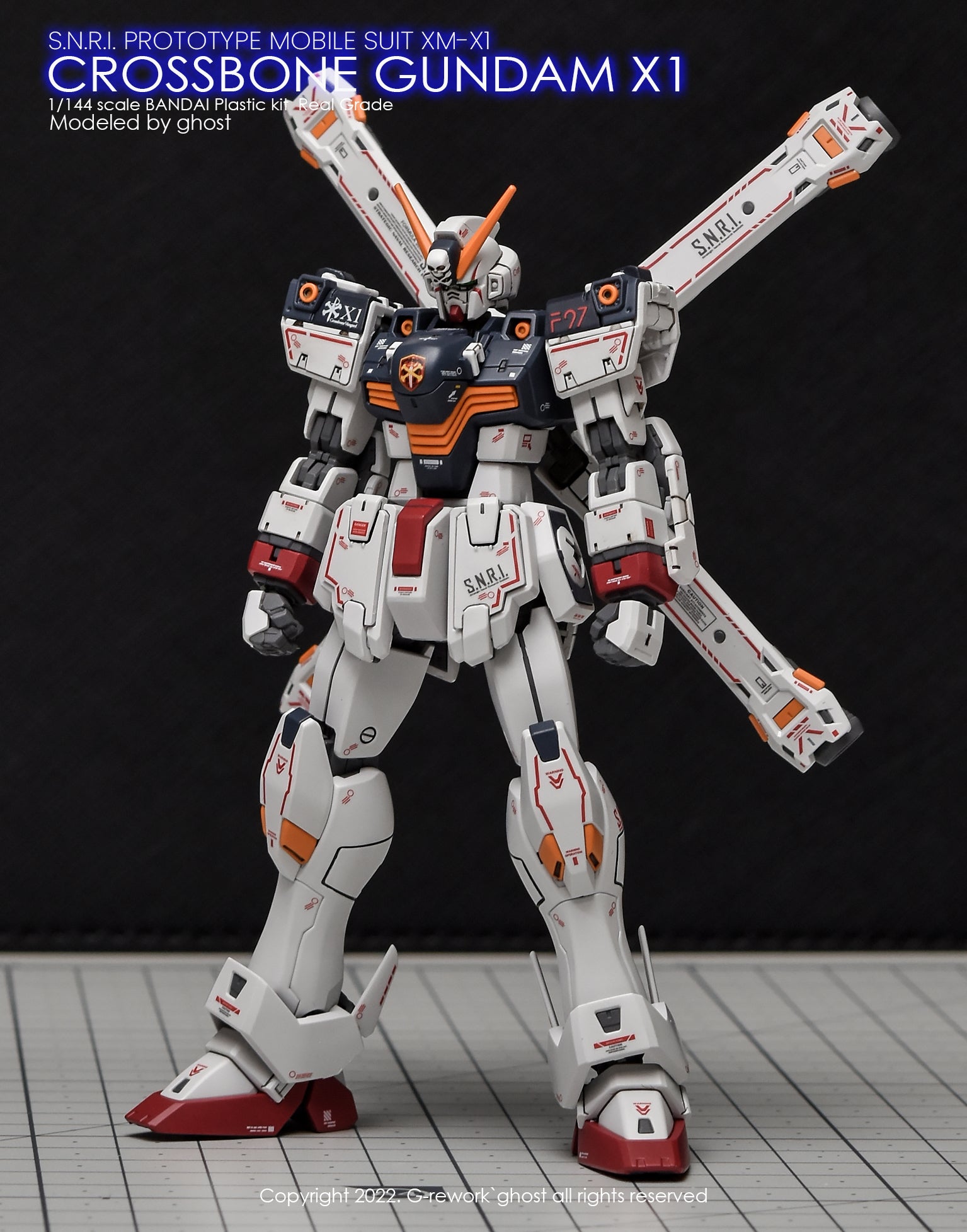 G-Rework [RG] CROSSBONE GUNDAM X1 – Gundam Extra-Your BEST Gunpla