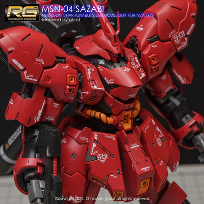 G - Rework [RG] MSN - 04 SAZABI (decal v2.0) - Gundam Extra - Your BEST Gunpla Supplier