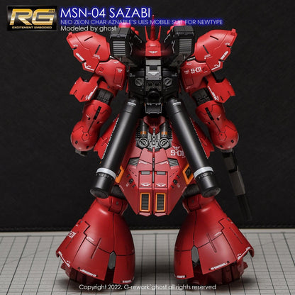 G - Rework [RG] MSN - 04 SAZABI (decal v2.0) - Gundam Extra - Your BEST Gunpla Supplier