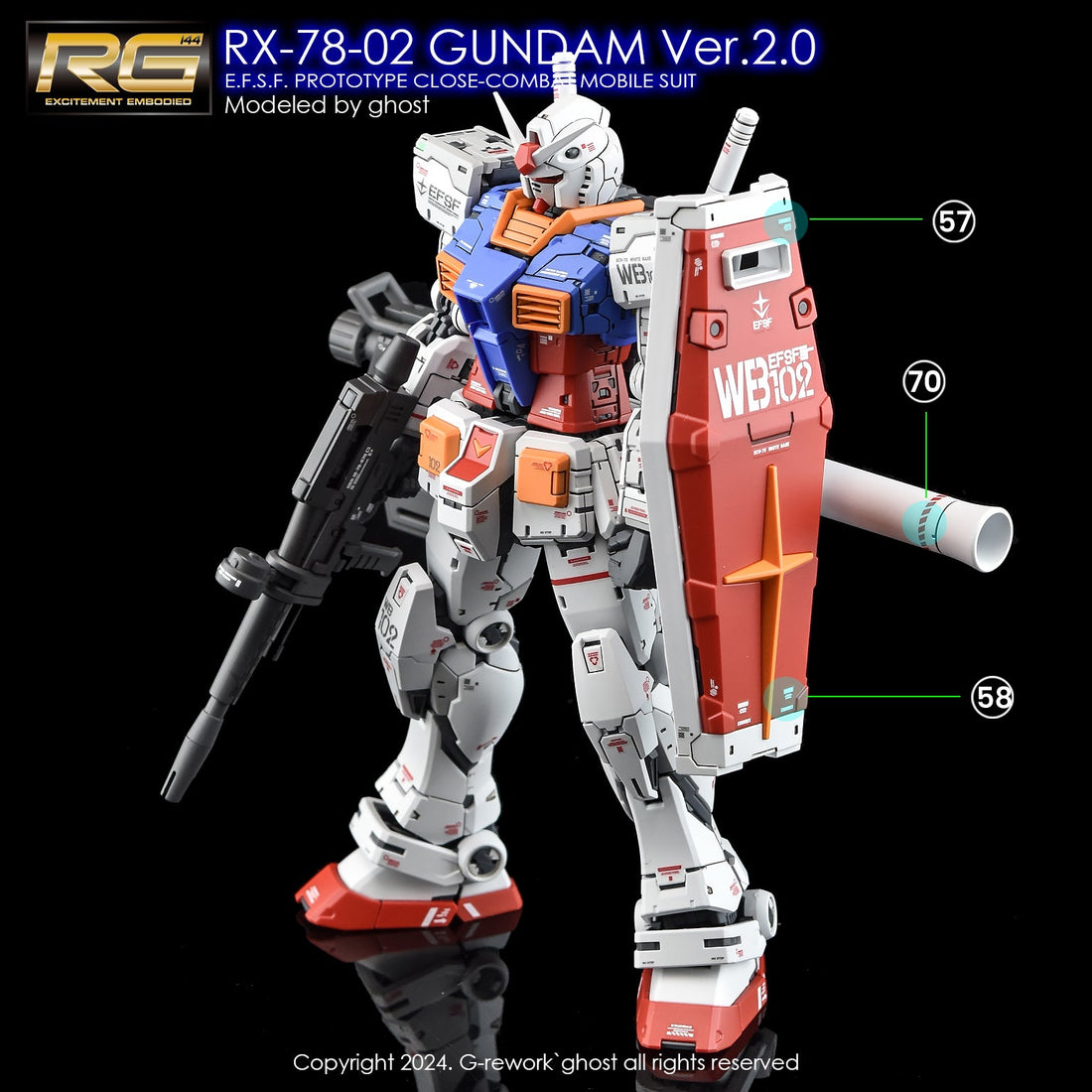 G - Rework [RG] RX - 78 - 2 GUNDAM Ver.2.0 - Gundam Extra - Your BEST Gunpla Supplier