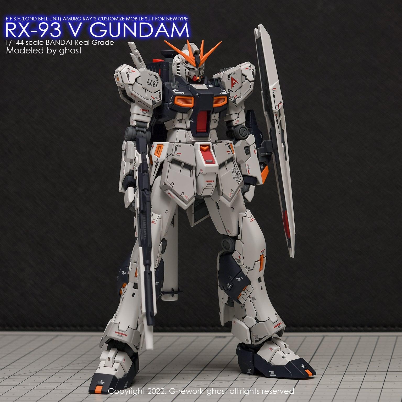BANDAI RG RX-93 Vガンダム Gundam Master Grade RX-93 V Gundam Ver. Ka 110 Model Kit