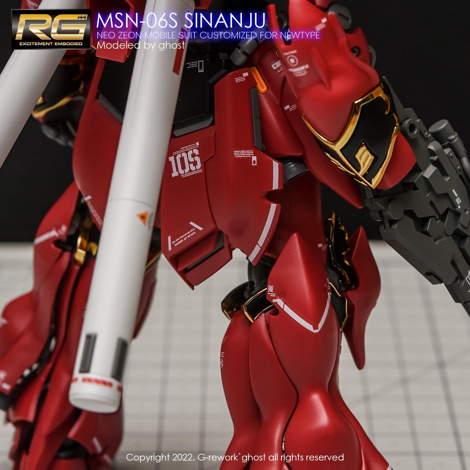 G - Rework [RG] SINANJU - Gundam Extra - Your BEST Gunpla Supplier