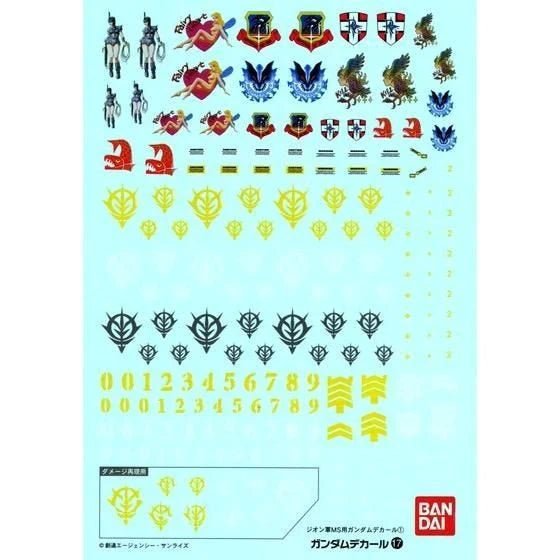 Gundam Decal 17 - Principality of Zeon - Gundam Extra - Your BEST Gunpla Supplier