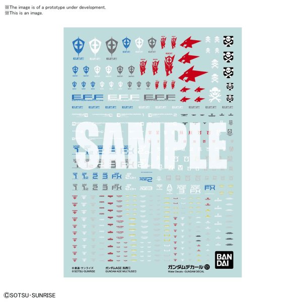 GUNDAM DECAL121 MOBILE SUIT GUNMDAM AGE MULTIUSE 1 - Gundam Extra - Your BEST Gunpla Supplier