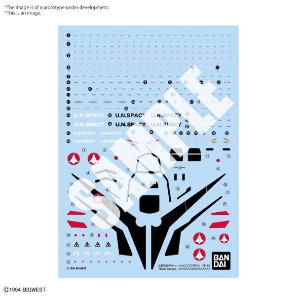 HG 1/100 YF - 19 Water Decals - Gundam Extra - Your BEST Gunpla Supplier