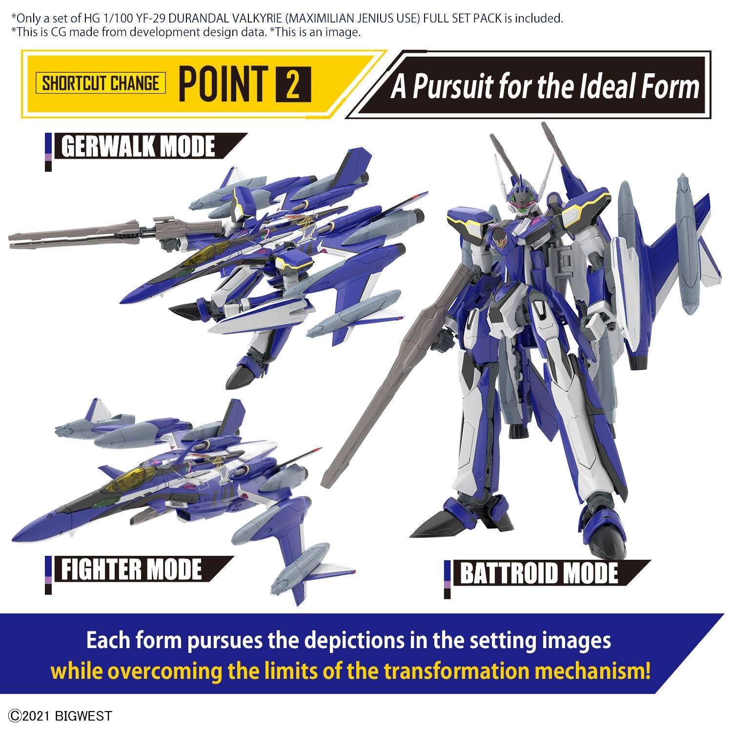 HG 1/100 YF - 29 DURANDAL VALKYRIE (MAXIMILIAN JENIUS USE) FULL SET PACK - Gundam Extra - Your BEST Gunpla Supplier