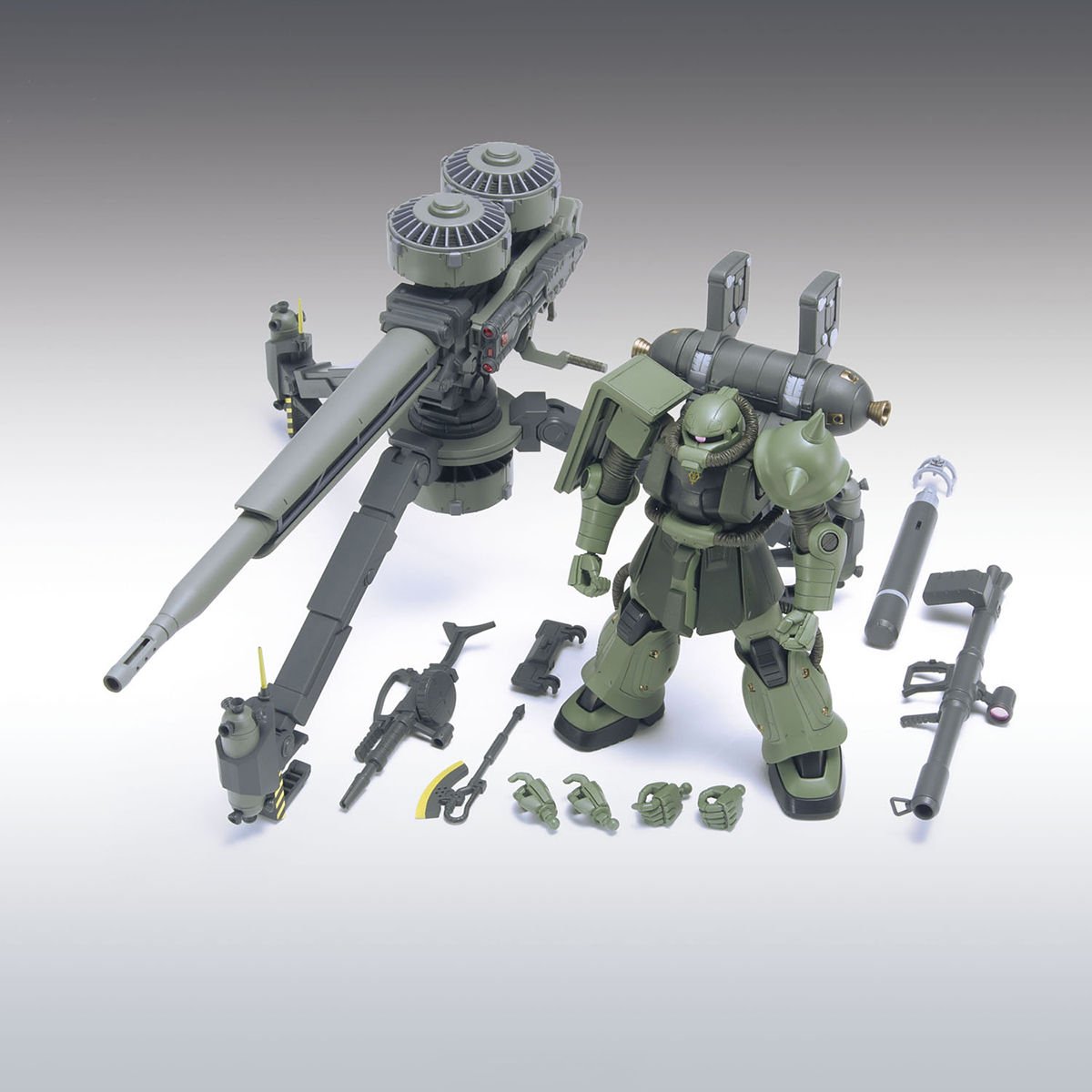 HG 1/144 MS-06 ZAKU II + BIG GUN セット Bandai Hobby HG 1/144 ZAKU II+BIG GUN SET [GUNDAM