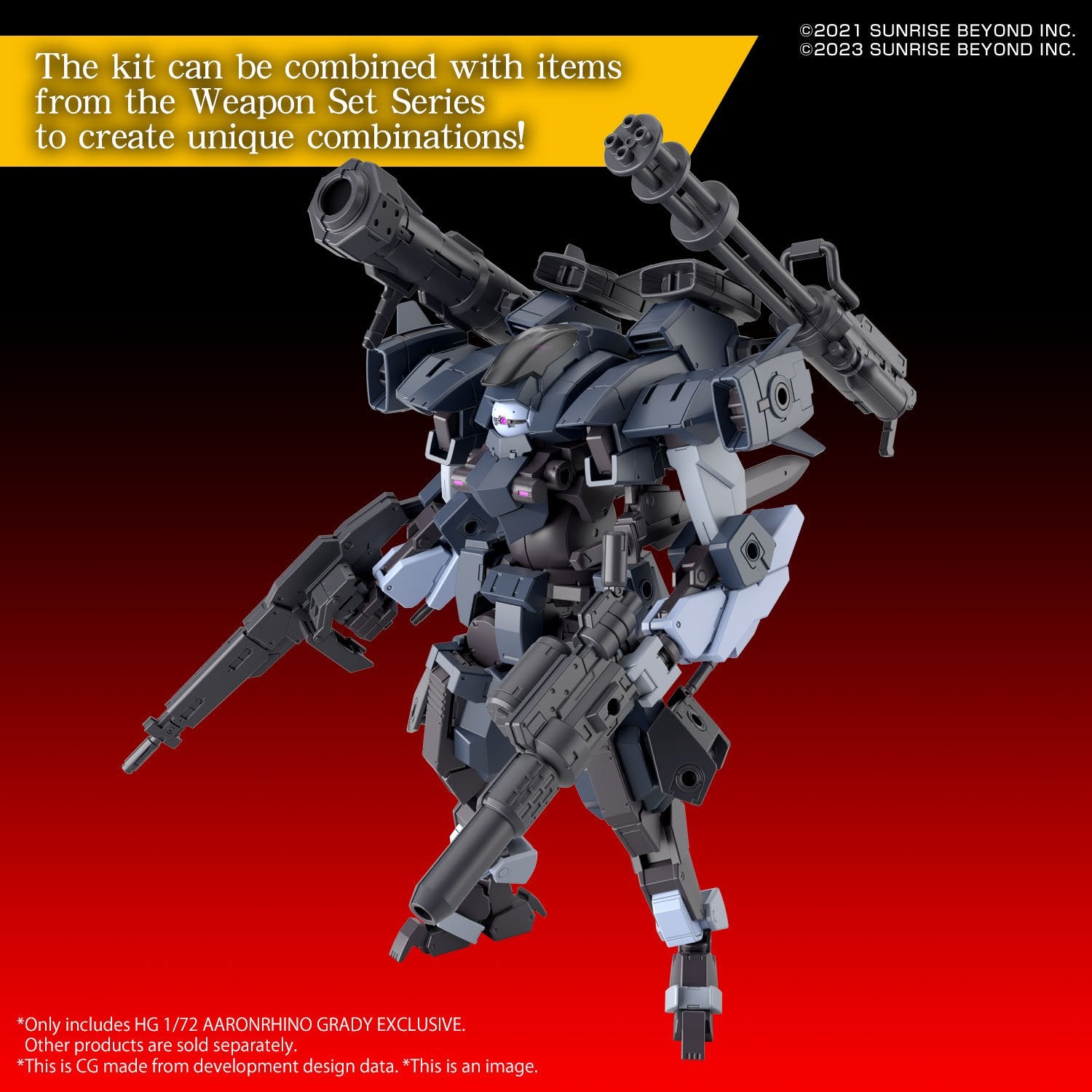 HG 1/72 AARONRHINO GRADY EXCLUSIVE - Gundam Extra - Your BEST Gunpla Supplier