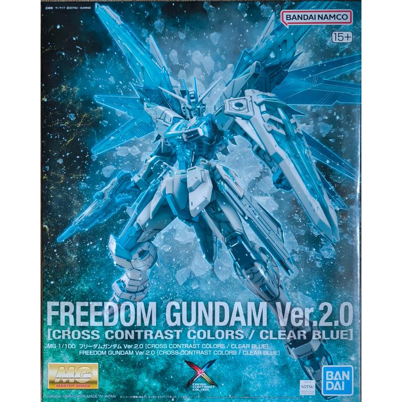 MG 1/100 Freedom Gundam Ver. 2.0 (Cross Contrast Color) Clear Blue(202 ...