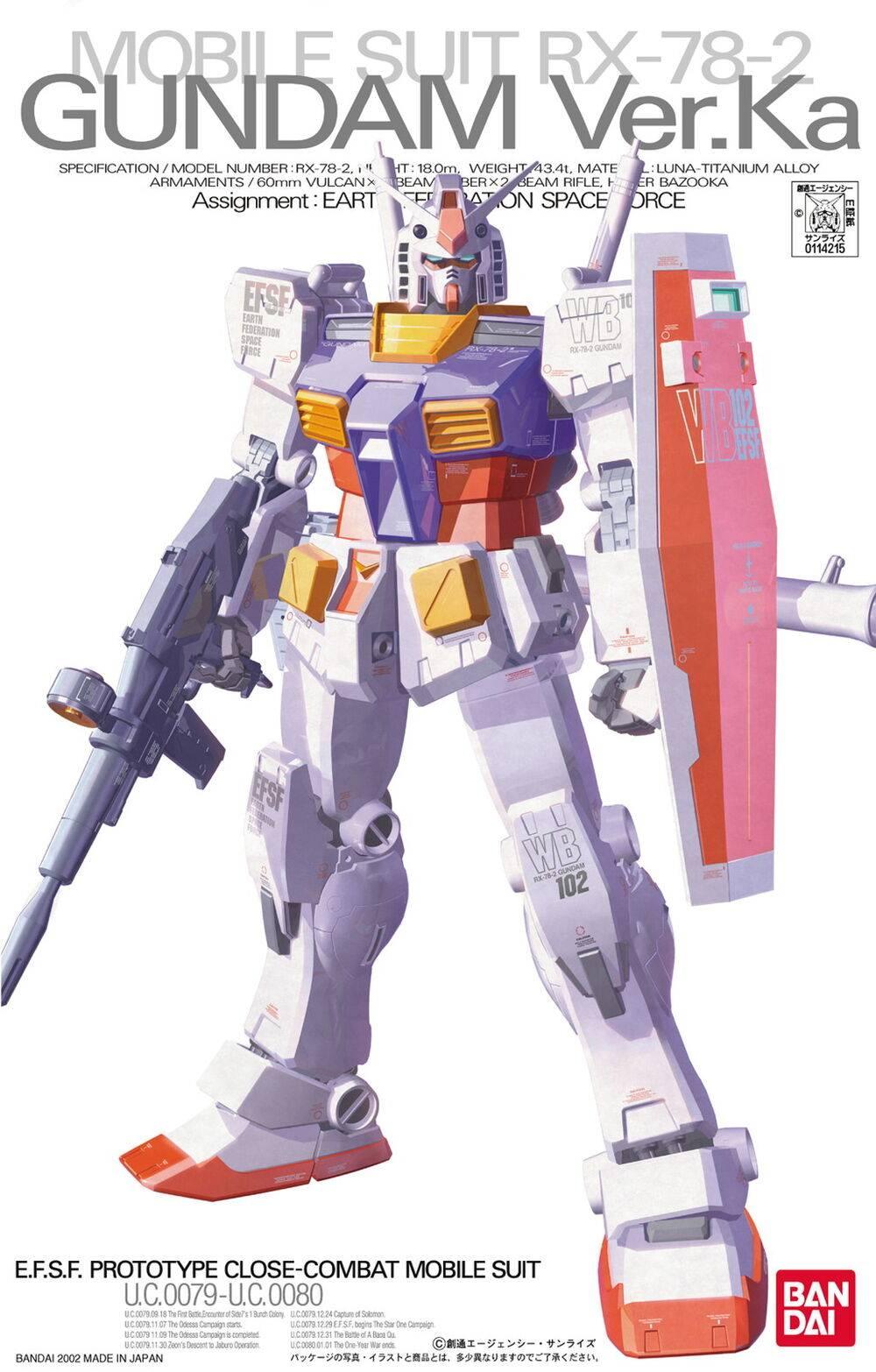 MG RX - 78 - 2 Gundam Ver. Ka (2002) - Gundam Extra - Your BEST Gunpla Supplier