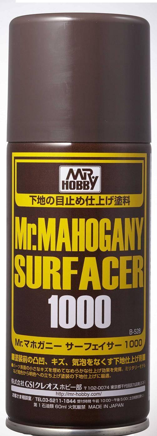 Mr. Surfacer Mahogany 1000 Spray - Gundam Extra - Your BEST Gunpla Supplier