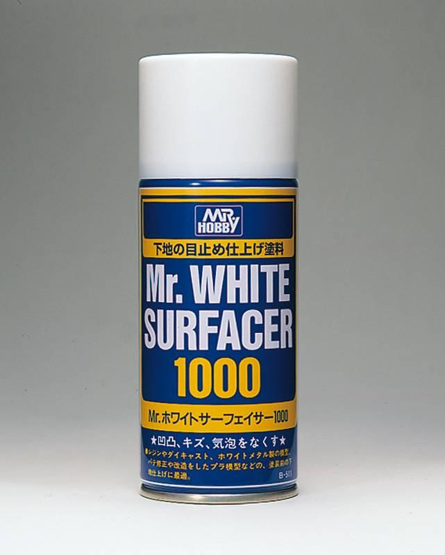 Mr. White Surfacer 1000 Spray - Gundam Extra - Your BEST Gunpla Supplier