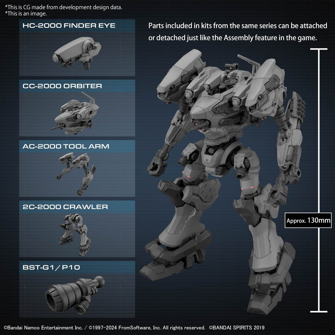 (Pre - Order) ETA Feb - Mar 30MM ARMORED CORE Ⅵ FIRES OF RUBICON RaD CC - 2000 ORBITER - Gundam Extra - Your BEST Gunpla Supplier