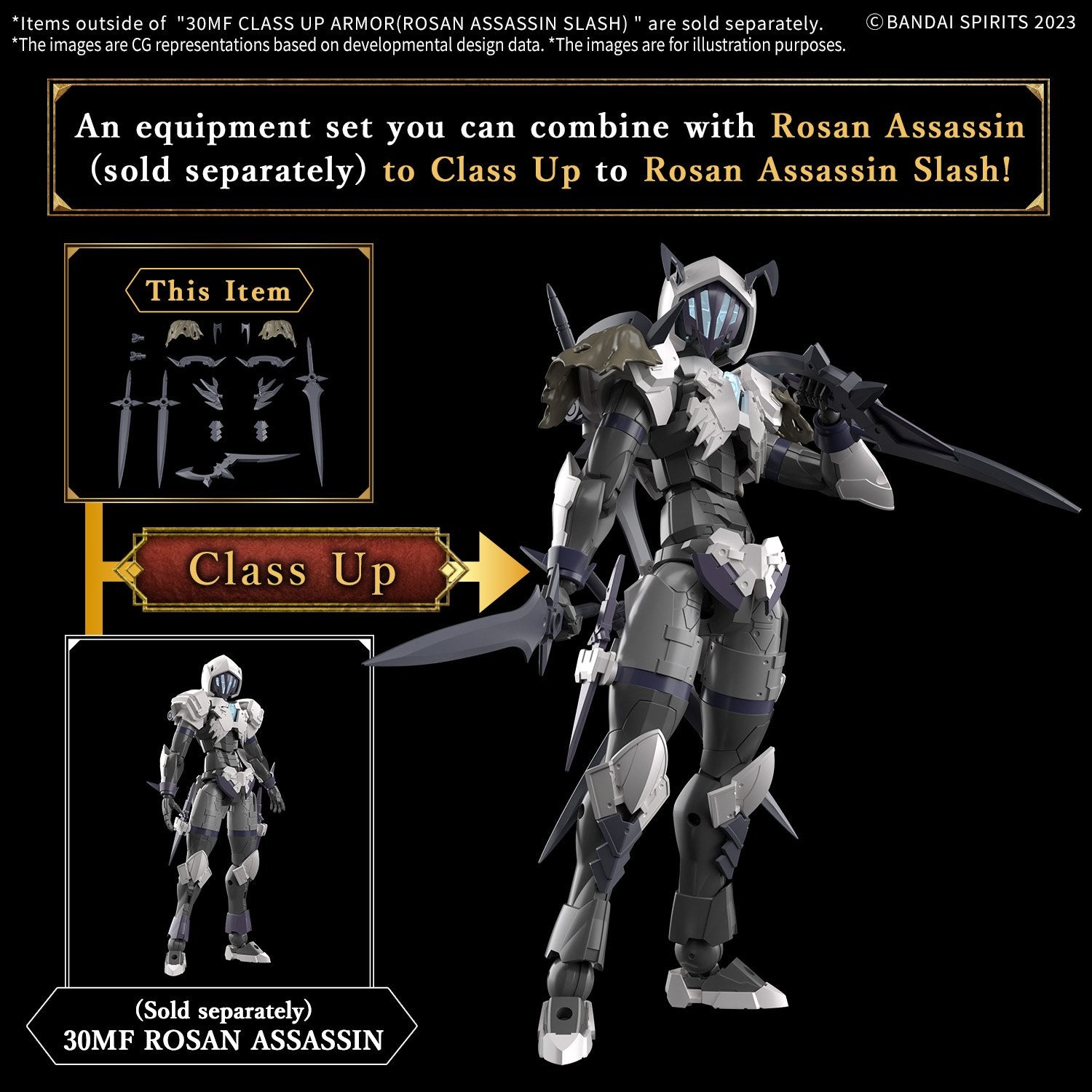 (Pre - Order) ETA July - Aug 30MF CLASS UP ARMOR(ROSAN ASSASSIN SLASH) - Gundam Extra - Your BEST Gunpla Supplier