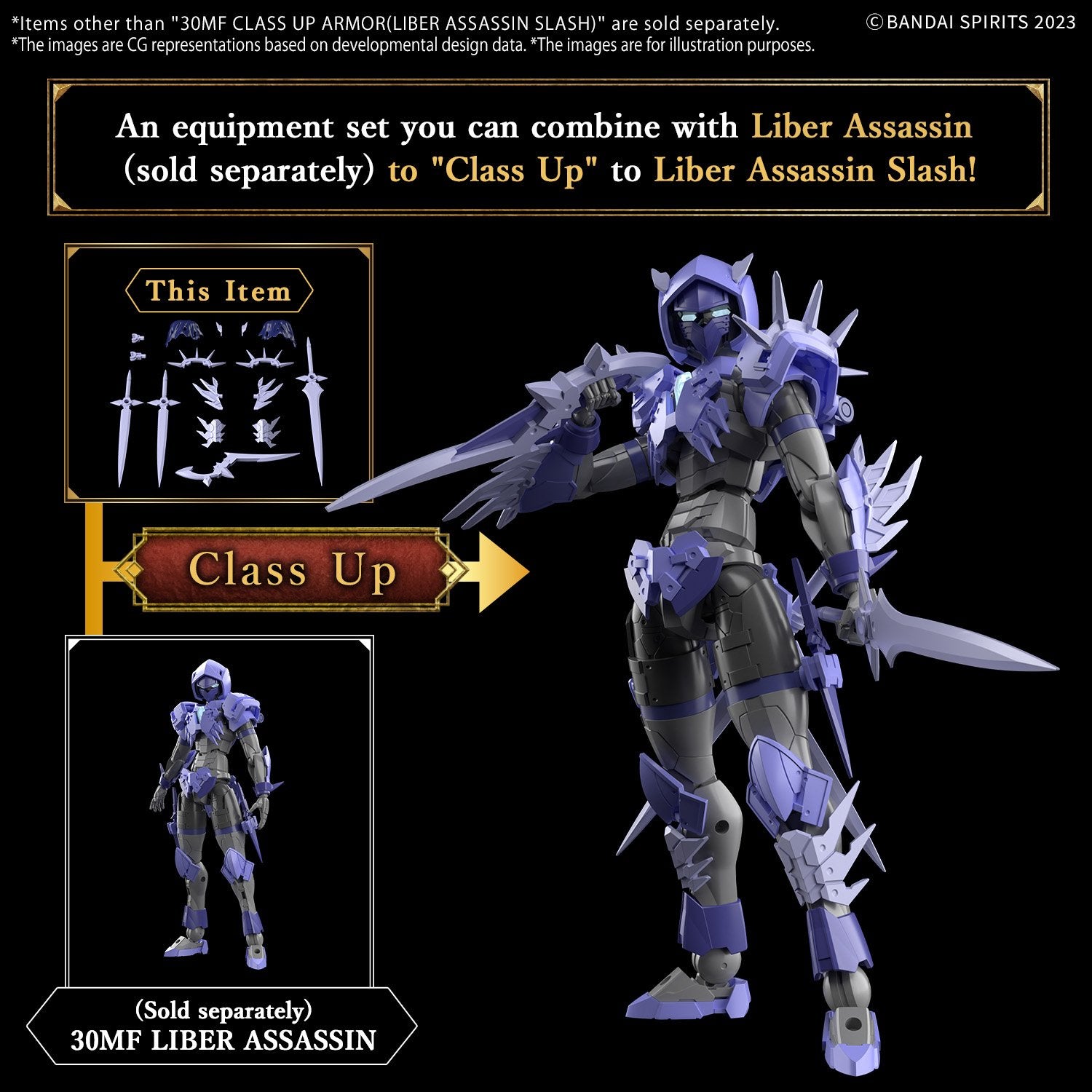 (Pre - Order) ETA June - July 30MF CLASS UP ARMOR(LIBER ASSASSIN SLASH) - Gundam Extra - Your BEST Gunpla Supplier