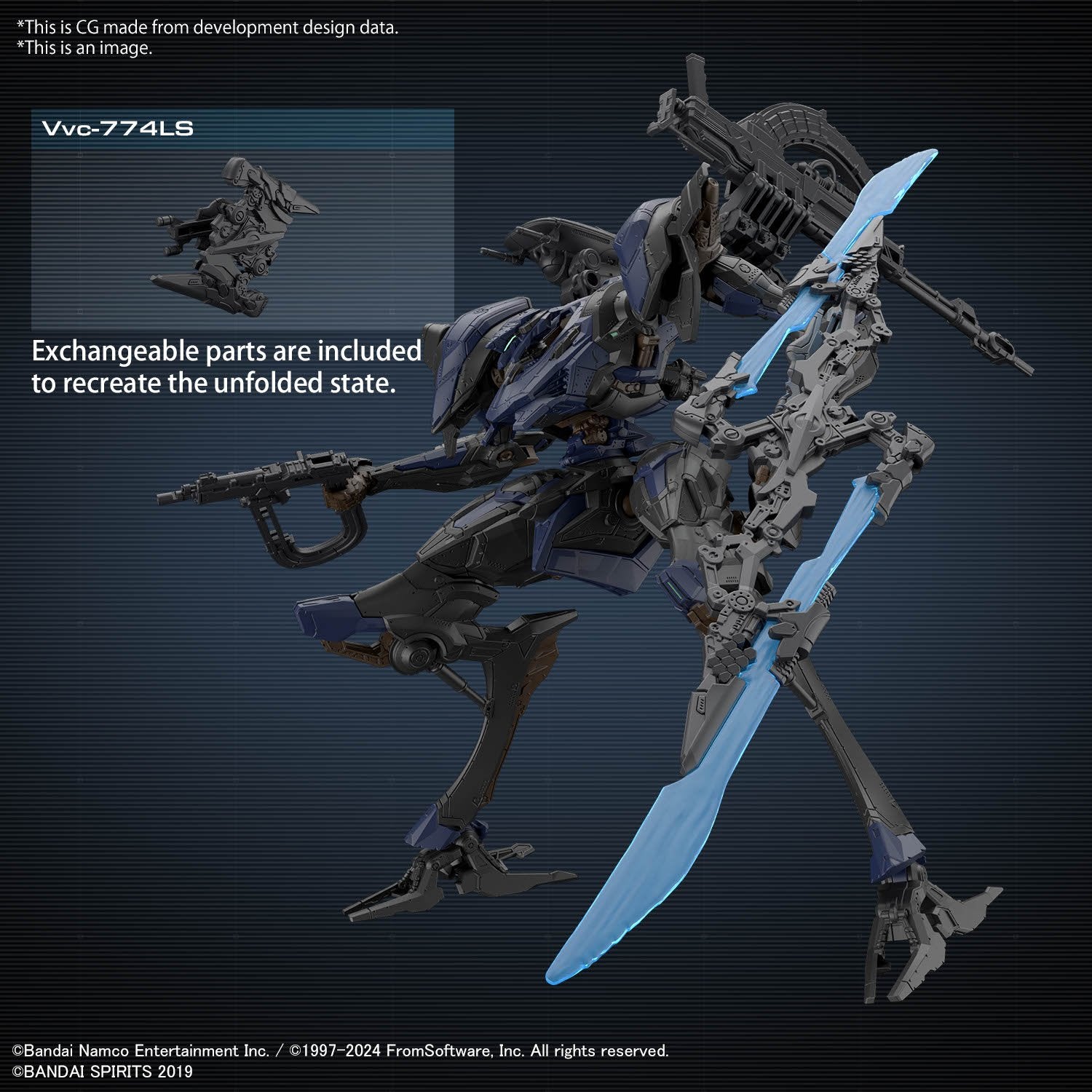 (Pre - Order) ETA Nov - Dec 30MM ARMORED CORE Ⅵ FIRES OF RUBICON SCHNEIDER NACHTREIHER/40E STEEL HAZE - Gundam Extra - Your BEST Gunpla Supplier