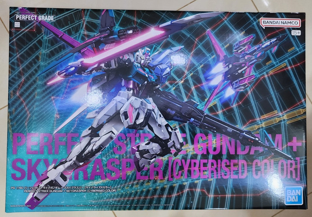 PG Perfect Strike Gundam +skygrasper Cyberised color
