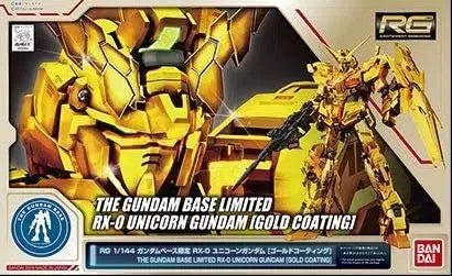 The Gundam Based Limited RG Unicorn Gundam(Gold Coating) - Gundam Extra - Your BEST Gunpla Supplier