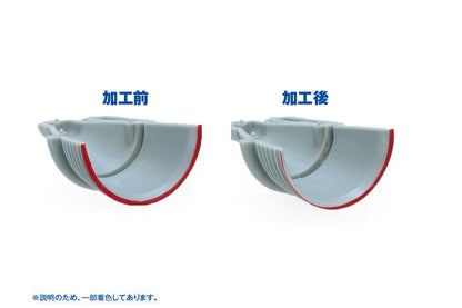 Wave HG FILE (SIDE SLIDING TYPE/ROUND) ROUGH - Course Semi - Round Directional Cutting File for Removing Edges, Cutting Pin Marks - Gundam Extra - Your BEST Gunpla Supplier