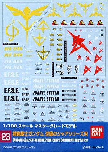 Gundam Decal 23 - Char&