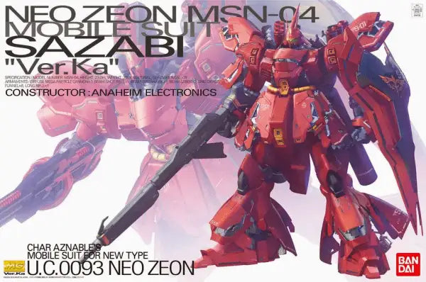 MG 1/100 MSN-04 Sazabi Ver.Ka - Gundam Extra-Your BEST Gunpla Supplier