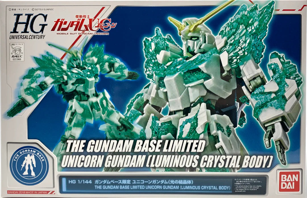 The Gundam Base Limited HG Unicorn Gundam (Luminous Crystal Body) - Gundam Extra-Your BEST Gunpla Supplier