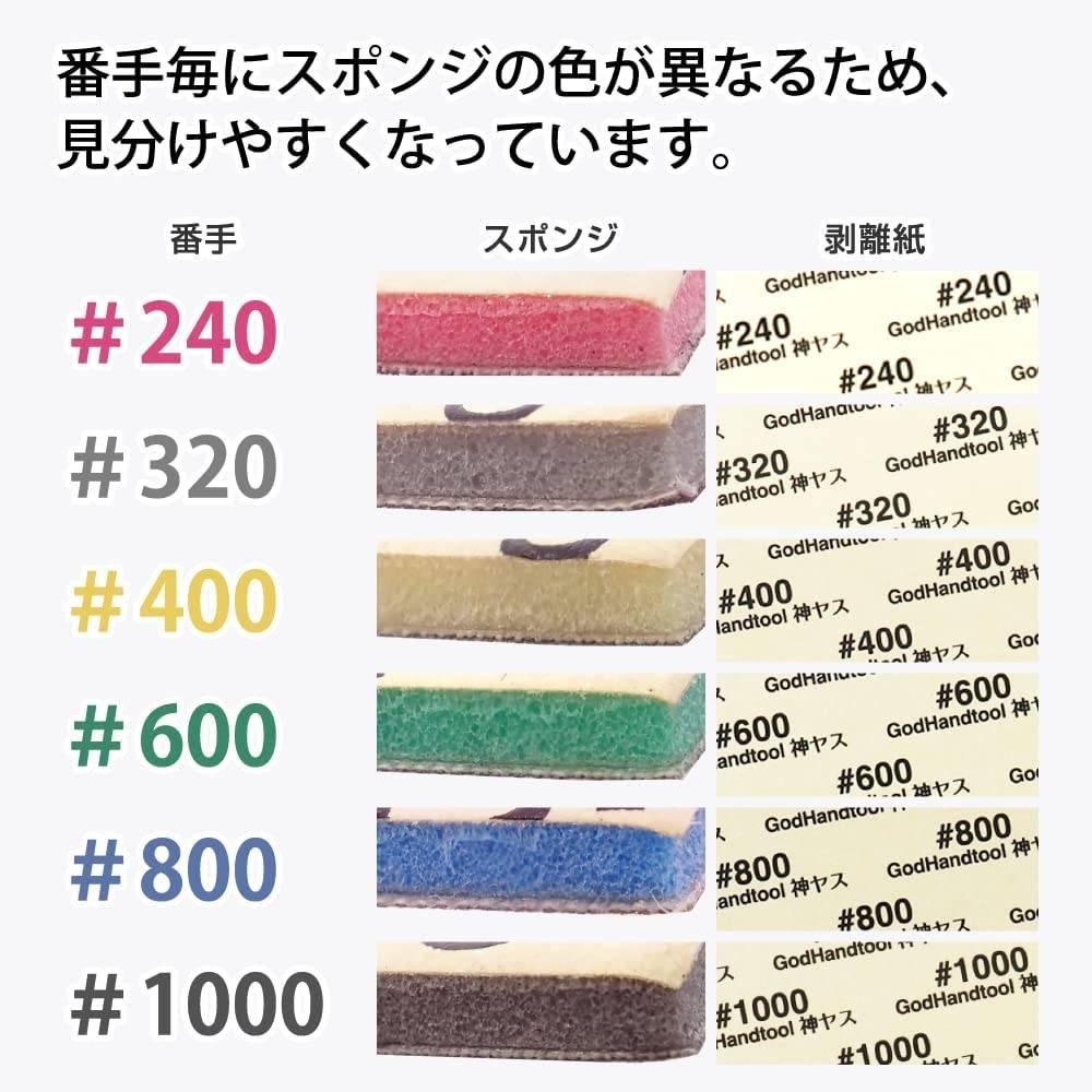 GodHand GH-KSC2-P240 Divine Yasu! Cutting Type, 0.08 inch (2 mm) Thick, Foam Cloth File for Plastic Model - Gundam Extra-Your BEST Gunpla Supplier